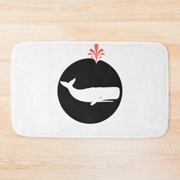 Item preview, Minimal Black Sperm Whale and Coral Spout designed and sold by Fenay Designs.