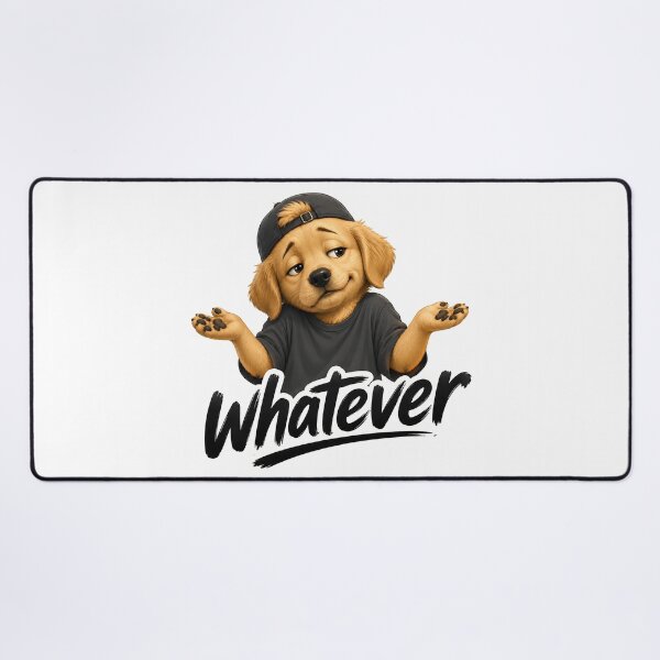 Item preview, Funny Sarcastic Dog Saying Whatever designed and sold by Pawfect Vibes Hub.