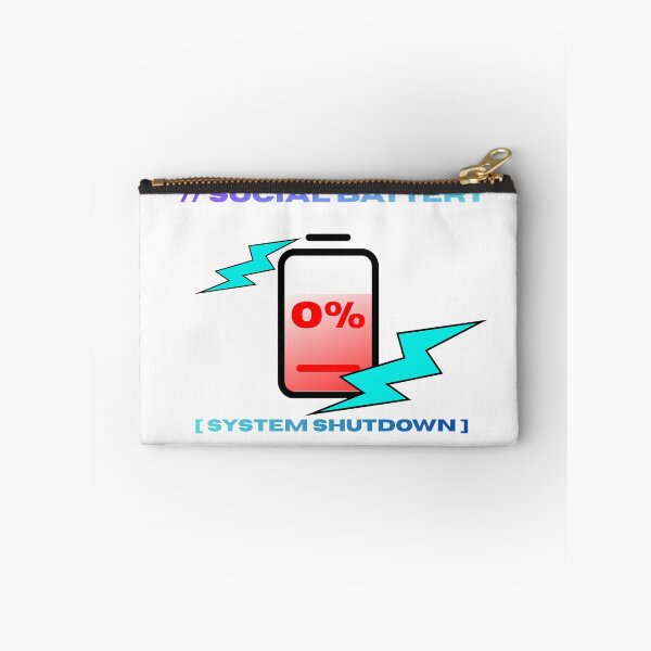 Item preview, Social Battery 0% System Shutdown designed and sold by RoyalPrime.