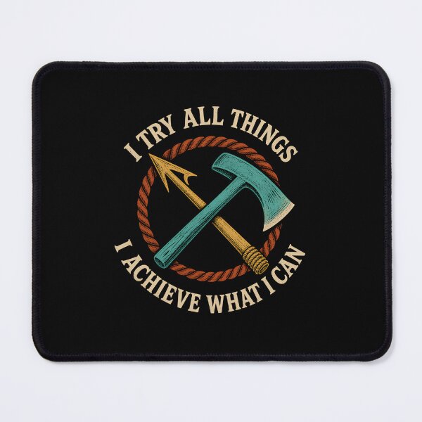 Item preview, I Try All Things Ahab Harpoon and Hammer Emblem designed and sold by Fenay Designs.