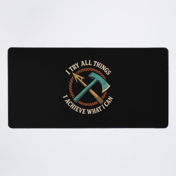 Item preview, I Try All Things Ahab Harpoon and Hammer Emblem designed and sold by Fenay Designs.