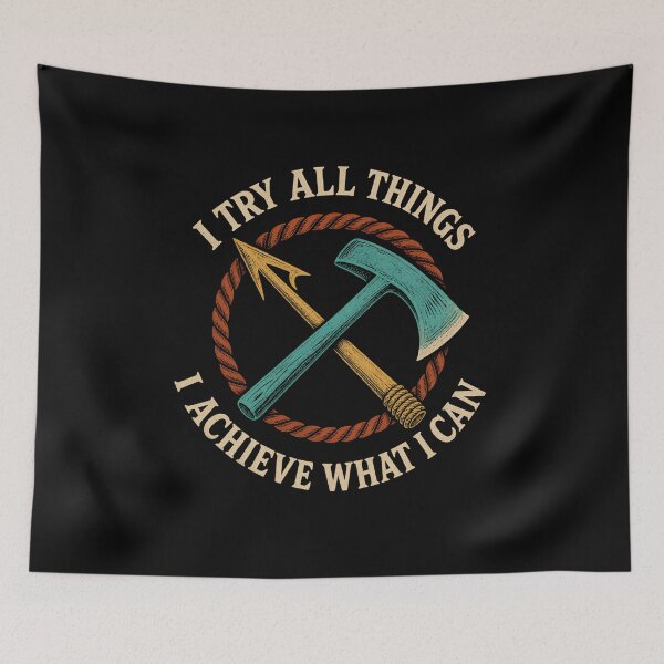 Item preview, I Try All Things Ahab Harpoon and Hammer Emblem designed and sold by Fenay Designs.