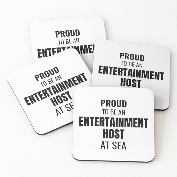 Item preview, Proud to be an Entertainment Host at Sea (Black) designed and sold by ShipCrewNation.