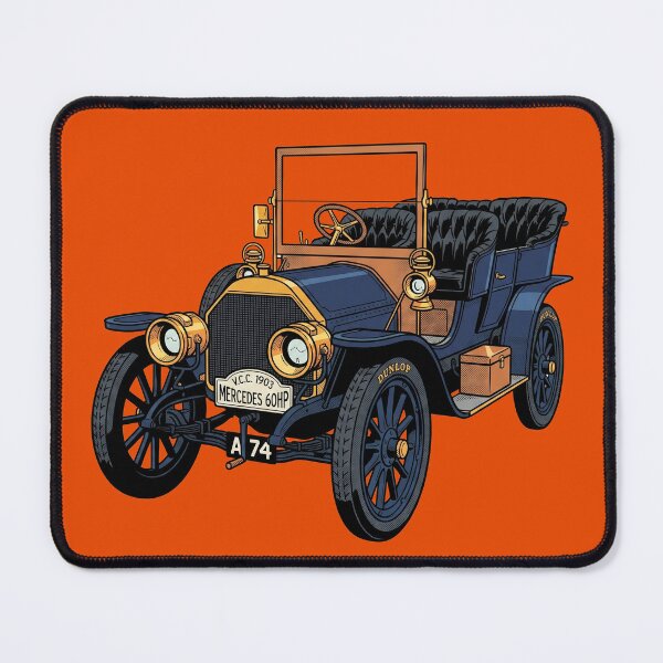 Item preview, 1903 Mercedes 60HP Vintage Antique Grand Prix Tourer Art Print designed and sold by FreiherrPK.