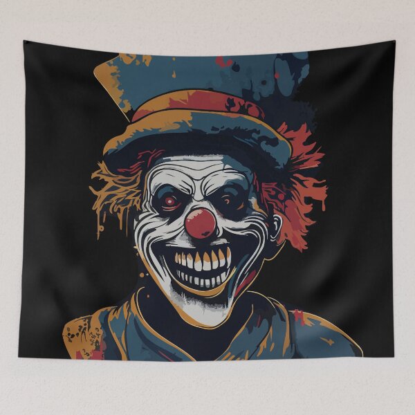 Item preview, Scary Clown in Top Hat Horror Pop Art designed and sold by johlanh.