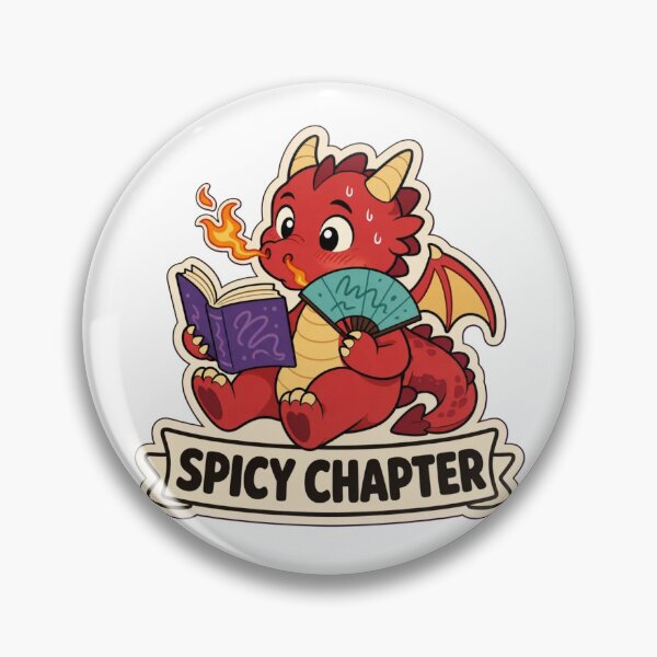 Item preview, Spicy Chapter Warning | Funny Romantasy Reading Gift Design designed and sold by StickyGuys.