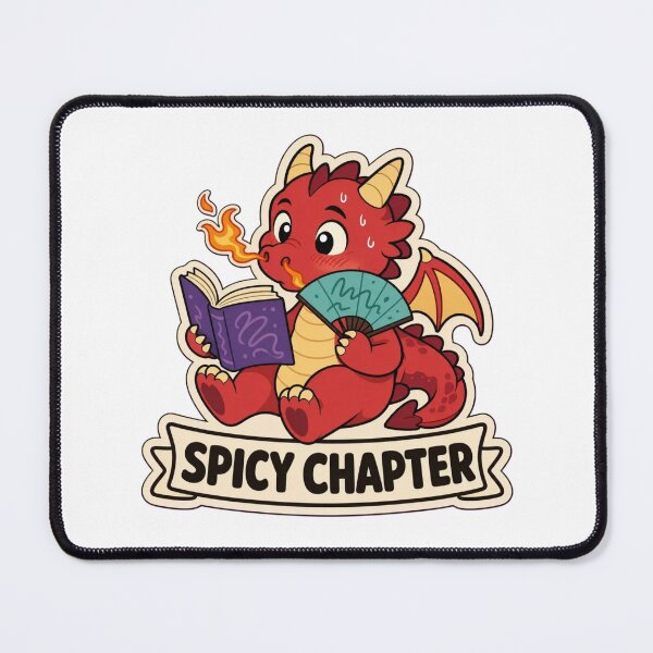 Item preview, Spicy Chapter Warning | Funny Romantasy Reading Gift Design designed and sold by StickyGuys.