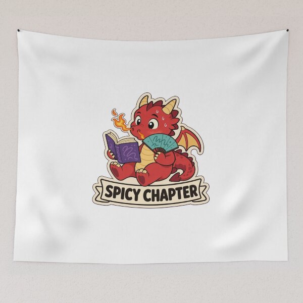 Item preview, Spicy Chapter Warning | Funny Romantasy Reading Gift Design designed and sold by StickyGuys.