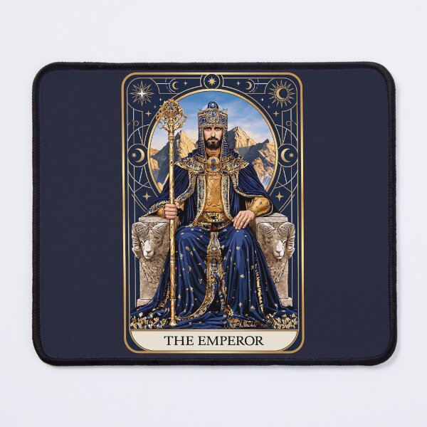 Item preview, The Emperor Tarot Card | Gothic Royal Occult Art designed and sold by MythicMood.