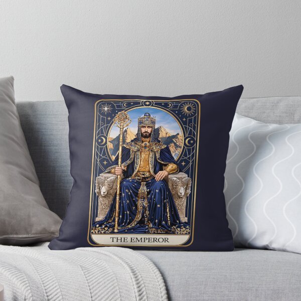 Item preview, The Emperor Tarot Card | Gothic Royal Occult Art designed and sold by MythicMood.