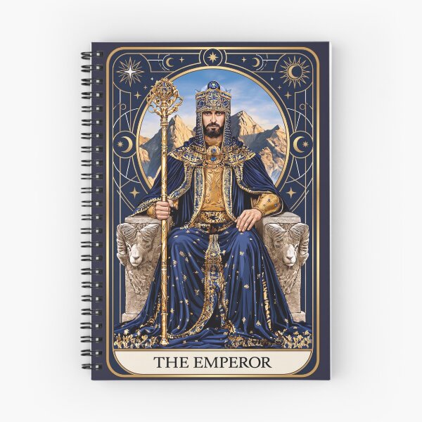 Item preview, The Emperor Tarot Card | Gothic Royal Occult Art designed and sold by MythicMood.