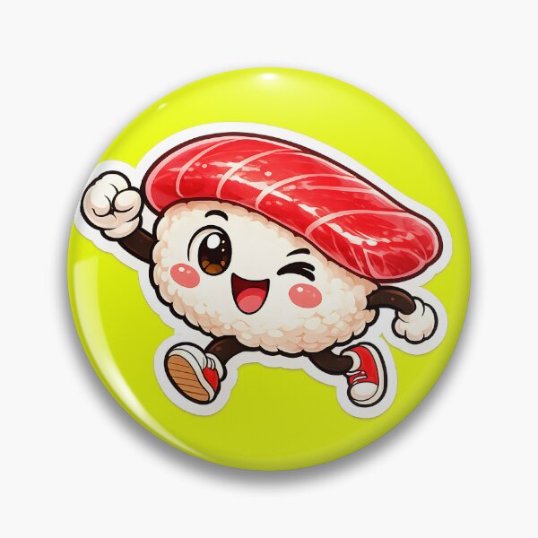 Item preview, Happy Tuna Sushi Mascot Sticker designed and sold by OddGarage.