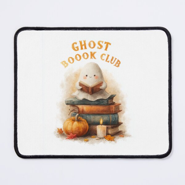 Item preview, Ghost Book Club – Cute Halloween Reading Ghost designed and sold by Helenaphotoart.