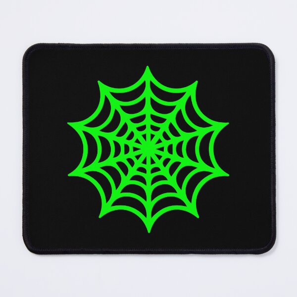 Item preview, Lime Spider Web Halloween Silhouette Graphic designed and sold by pattern-archive.