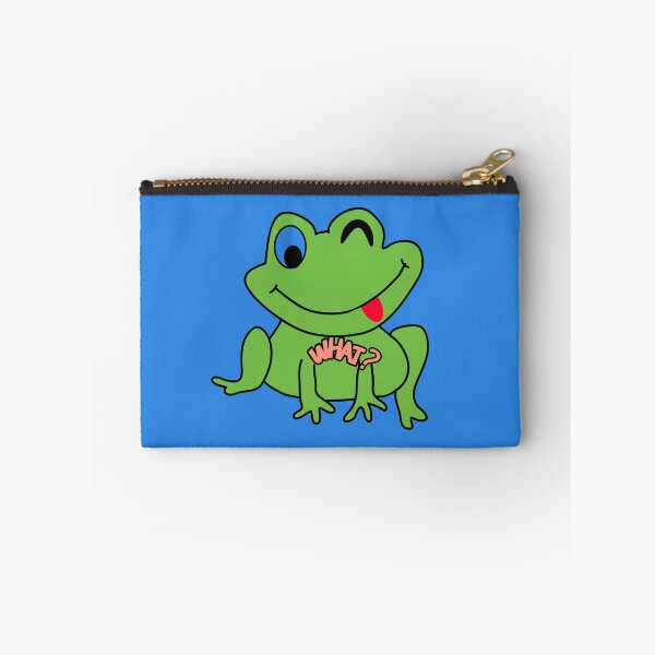 Item preview, What Green Frog Funny Winking Cartoon designed and sold by MariaPCMaria.