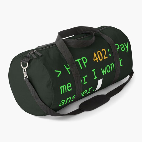 Item preview, HTTP 402: Pay me or I won't answer. designed and sold by CodesAndBits.