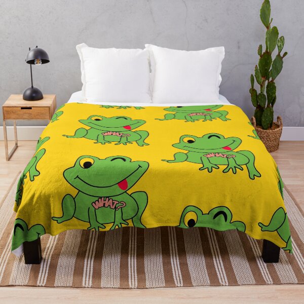 Item preview, What Green Frog Funny Winking Cartoon designed and sold by MariaPCMaria.