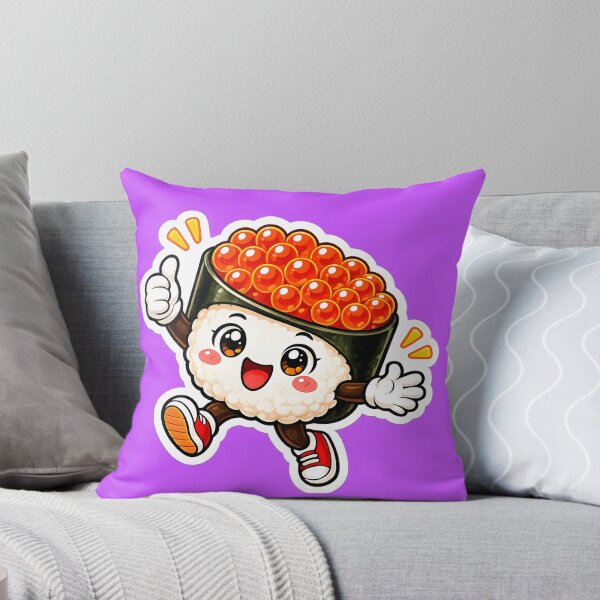 Item preview, Happy Salmon Roe Sushi Sticker designed and sold by OddGarage.