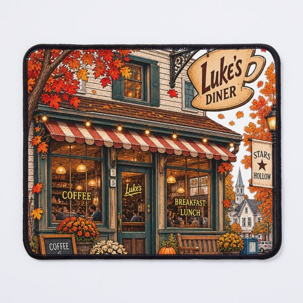 Item preview, Vintage Connecticut Small Town Diner Cozy Autumn designed and sold by NzrProcreate.