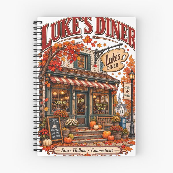 Item preview, Vintage Connecticut Small Town Diner Cozy Autumn designed and sold by NzrProcreate.