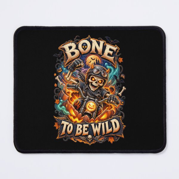 Item preview, Bone to Be Wild – Cute Skeleton Biker Halloween Design for Boys designed and sold by FreshPixelArt.