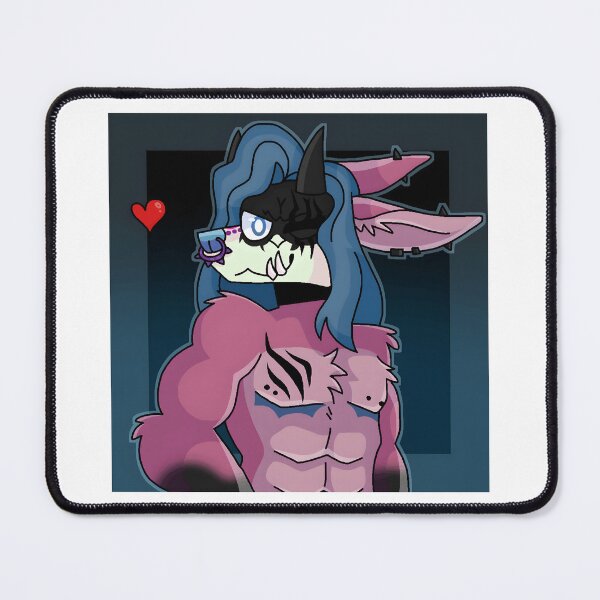 Item preview, Anthropomorphic Fantasy Creature with Blue Hair and Tattoos designed and sold by Catsi-Nook-Art.
