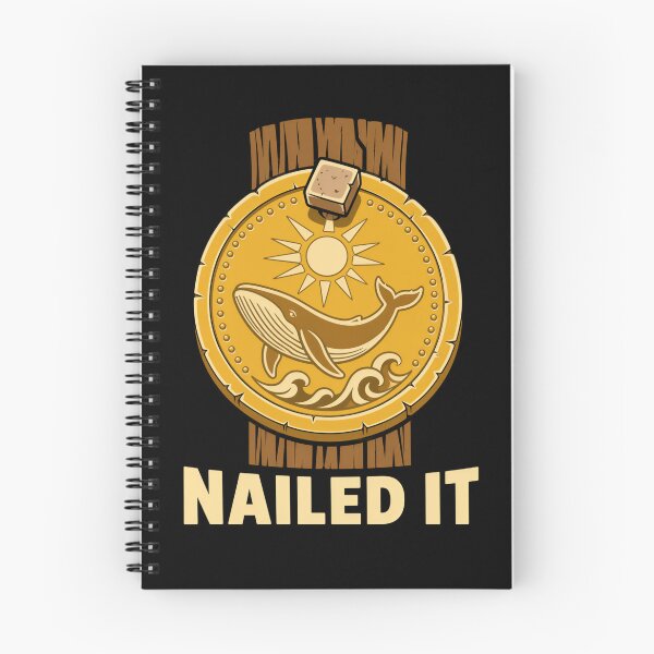 Item preview, Nailed It Golden Doubloon Whale Pun designed and sold by Fenay Designs.