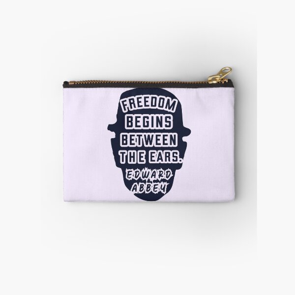 Item preview, Edward Abbey quote: Freedom begins between the ears. designed and sold by artbleed.