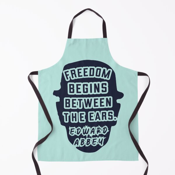Item preview, Edward Abbey quote: Freedom begins between the ears. designed and sold by artbleed.