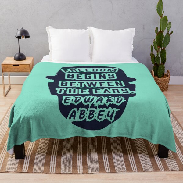 Item preview, Edward Abbey quote: Freedom begins between the ears. designed and sold by artbleed.