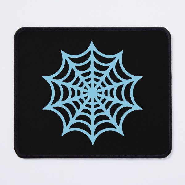 Item preview, Sky Blue Spider Web Halloween Silhouette Graphic designed and sold by pattern-archive.