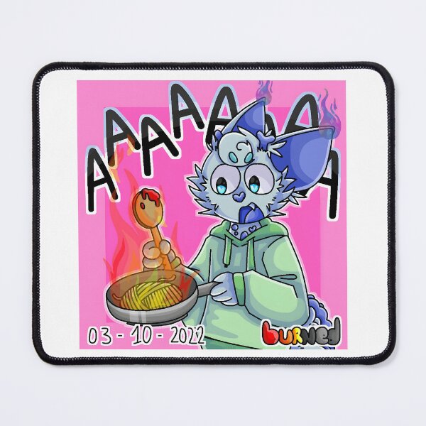 Item preview, Cartoon Character Burning Food designed and sold by Catsi-Nook-Art.