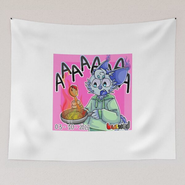 Item preview, Cartoon Character Burning Food designed and sold by Catsi-Nook-Art.