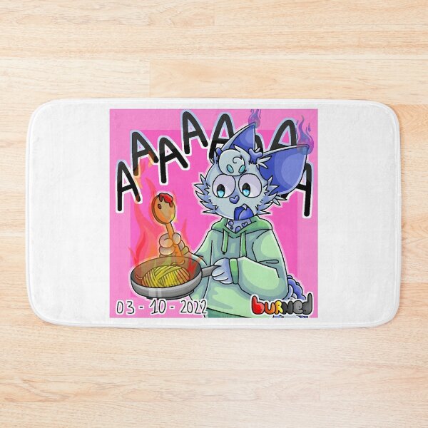 Item preview, Cartoon Character Burning Food designed and sold by Catsi-Nook-Art.