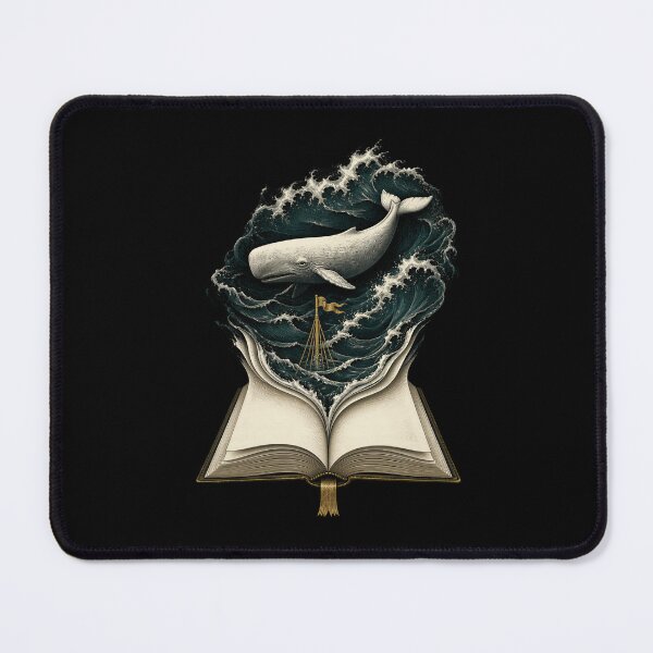 Item preview, Moby Dick Rises from a Stormy Open Book designed and sold by Fenay Designs.