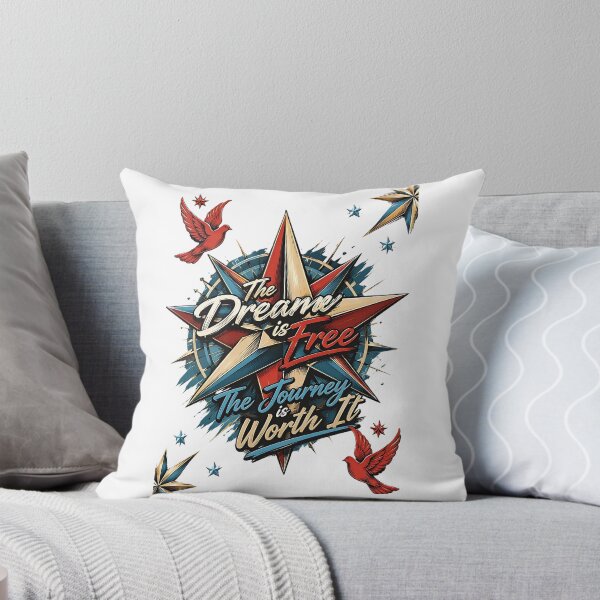 Item preview, Copy of The Dream Is Free The Journey Is Worth It Typography designed and sold by zaoroo shop.