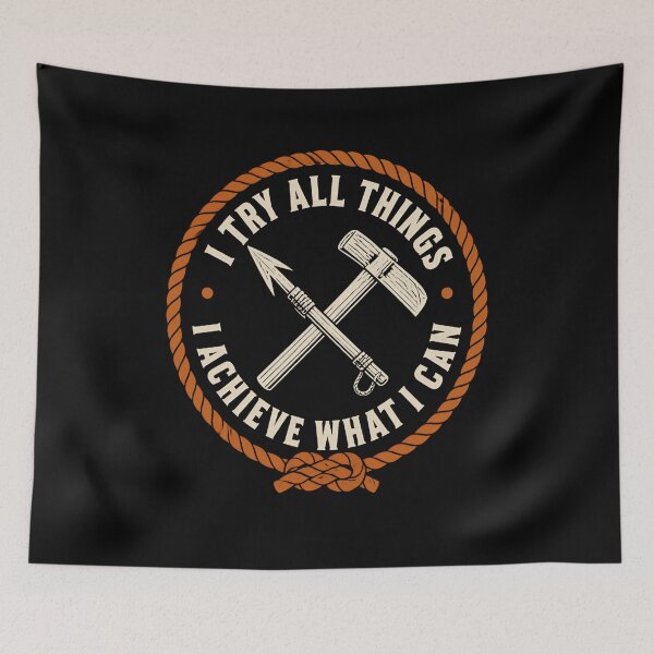 Item preview, Try All Things, Achieve What I Can Nautical Quote designed and sold by Fenay Designs.
