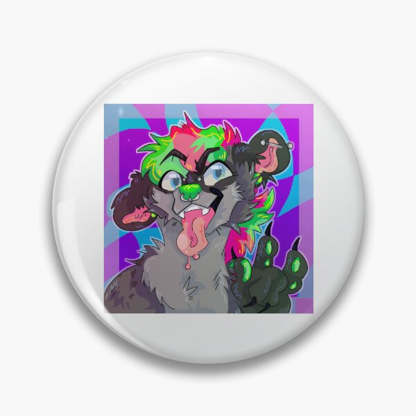 Item preview, Playful Neon-Furred Anthropomorphic Hyena designed and sold by Catsi-Nook-Art.
