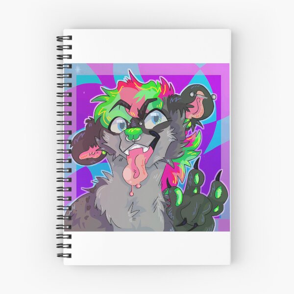Item preview, Playful Neon-Furred Anthropomorphic Hyena designed and sold by Catsi-Nook-Art.