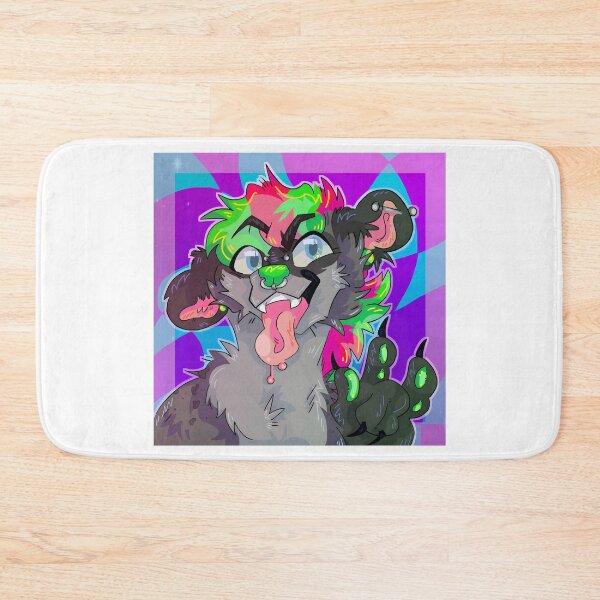 Item preview, Playful Neon-Furred Anthropomorphic Hyena designed and sold by Catsi-Nook-Art.