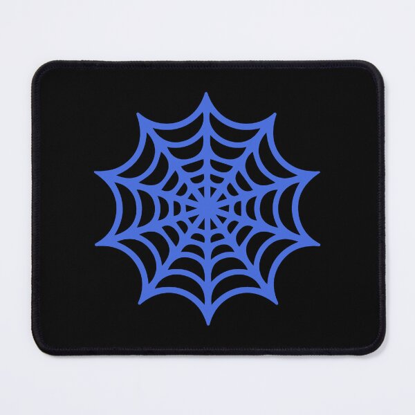 Item preview, Royal Blue Spider Web Halloween Silhouette Graphic designed and sold by pattern-archive.