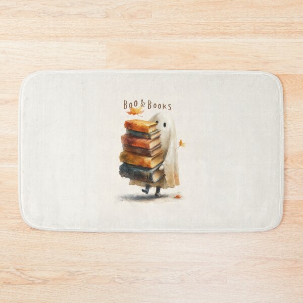 Item preview, Boo & Books – Cute Ghost Carrying Vintage Books designed and sold by Helenaphotoart.