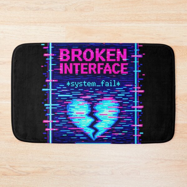 Item preview, Broken Interface – Glitch Heart System Failure designed and sold by JupiterGlitchEmpire.