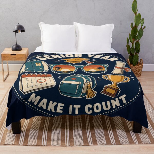 Item preview, Senior Year Make It Count Vintage Badge designed and sold by MOCH- ART.
