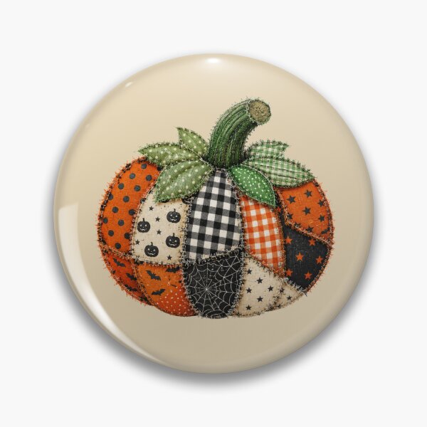 Item preview, Halloween rustic patchwork pumpkin  designed and sold by IfItFits_za.