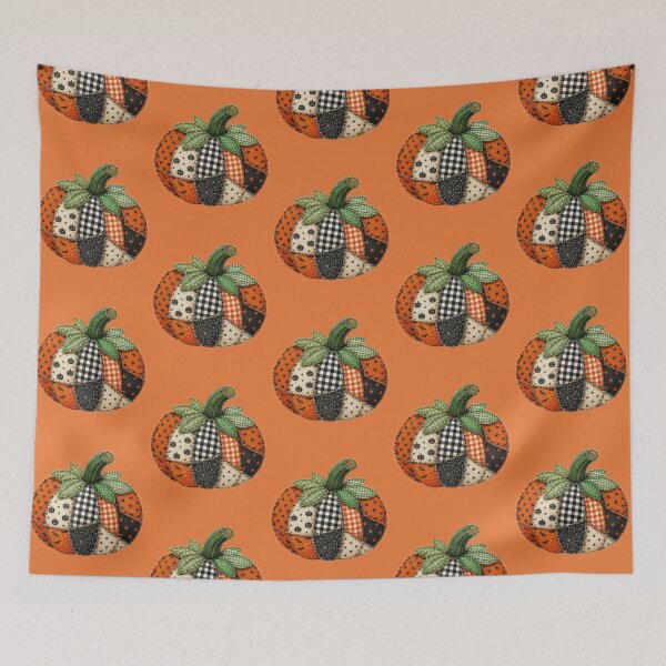 Item preview, Halloween rustic patchwork pumpkin  designed and sold by IfItFits_za.