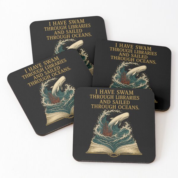Item preview, Moby Dick: Swam Through Libraries Quote designed and sold by Fenay Designs.