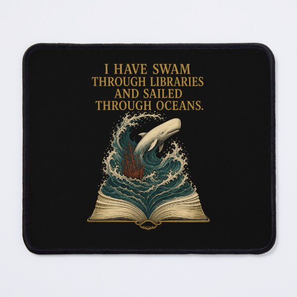 Item preview, Moby Dick: Swam Through Libraries Quote designed and sold by Fenay Designs.