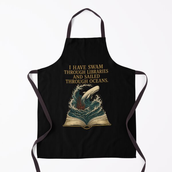 Aperçu de l'œuvre Moby Dick : Citation sur le passage à la nage dans les bibliothèques créée et vendue par Fenay Designs.