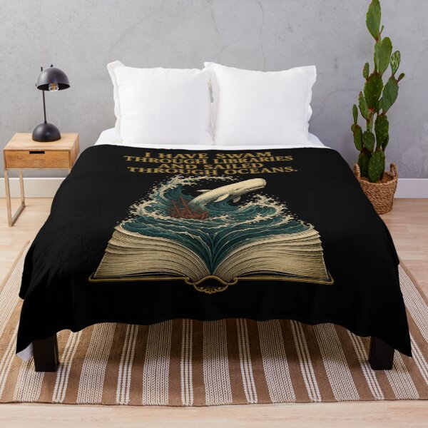 Item preview, Moby Dick: Swam Through Libraries Quote designed and sold by Fenay Designs.
